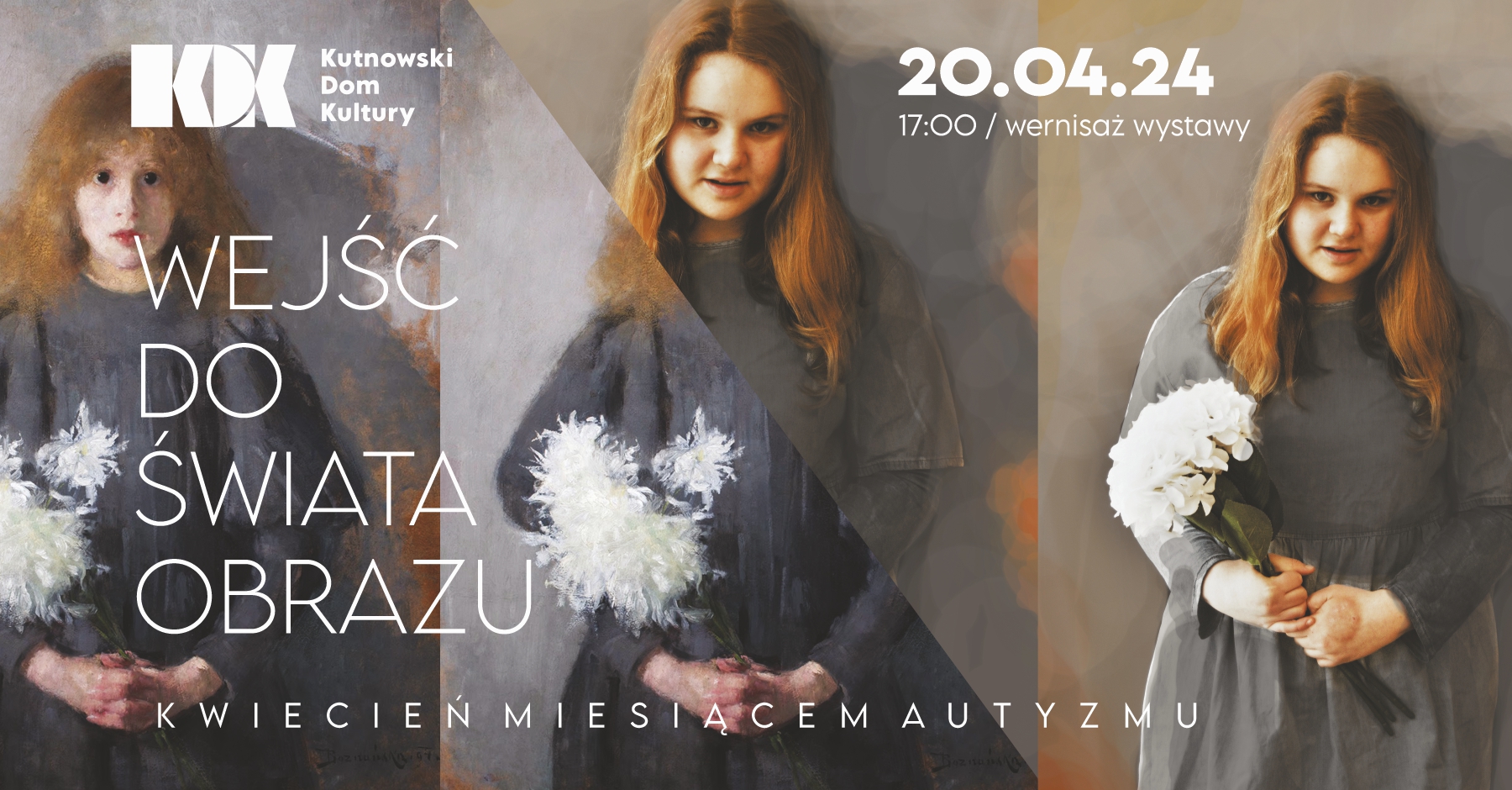 grafika promująca wydarzenie "Wejść do świata obrazu" - Wernisaż wystawy fotografii Wioli Grabowskiej